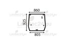 Cab glass suitable for CNH 5089562